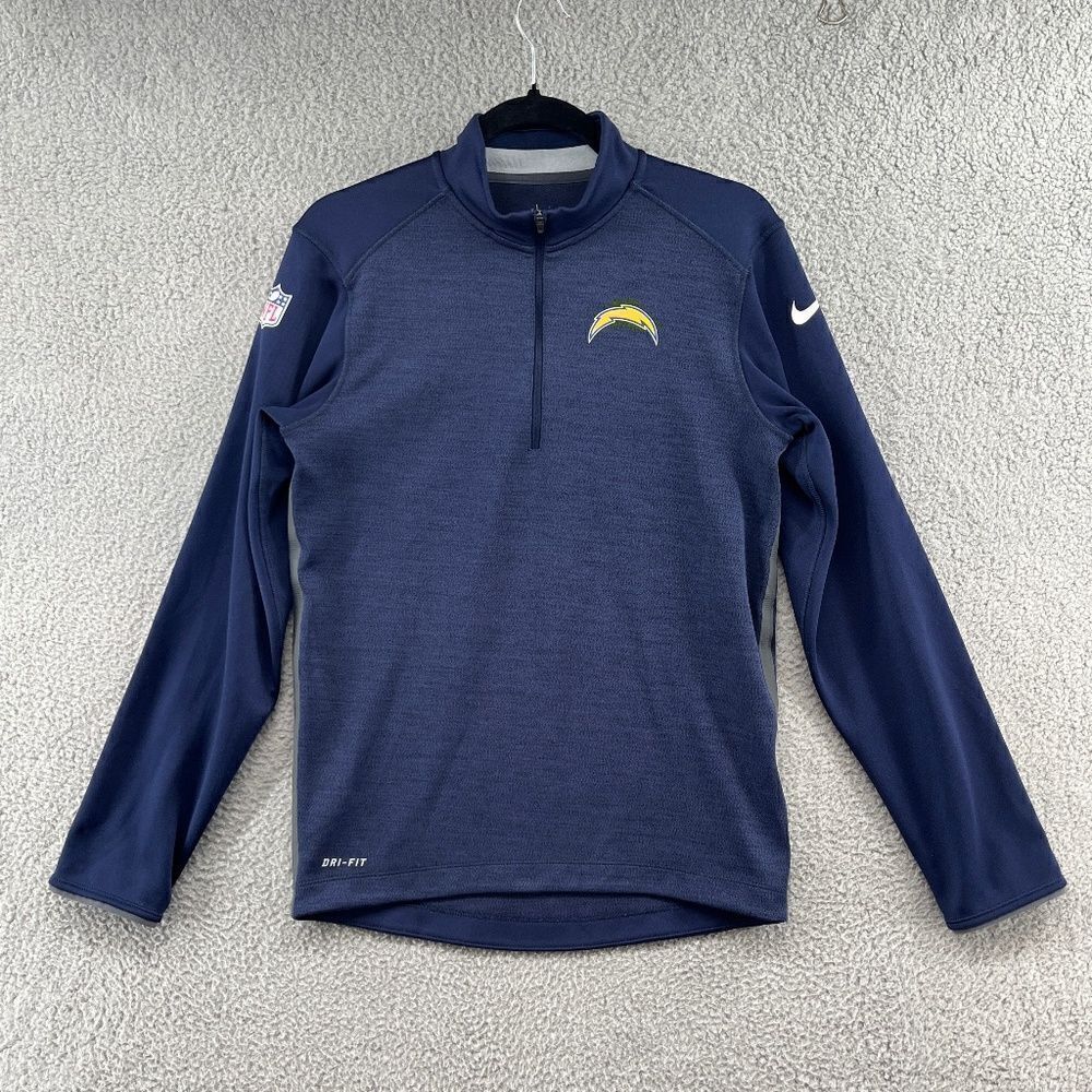 Nike Navy Los Angeles Chargers Fan Gear Element Half-Zip Performance Jacket XS